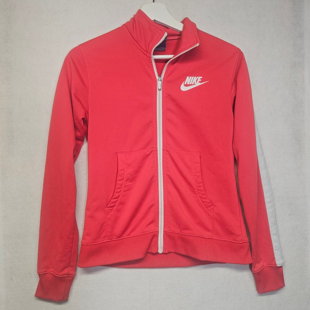 Nike Women's Pink Full Zip Track Jacket Size XS Athletic Sportswear